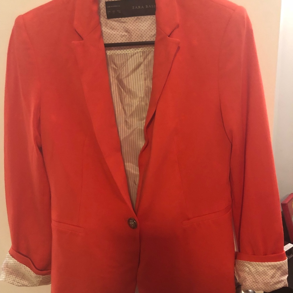 Zara Orange Blazer!